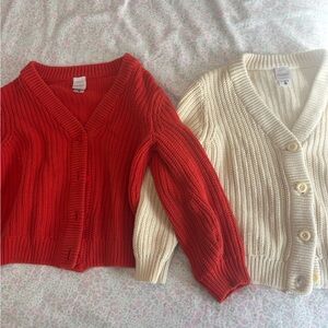 Hanna Andersson set of two cardigans 130 8Y girls